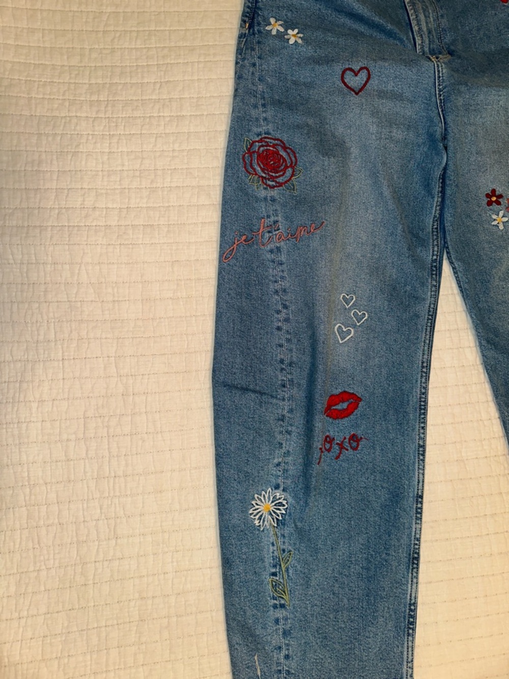 Driftwood Parker X Love Motif modified barrel denim jeans - Size 27W, 28L - Picture 4 of 5